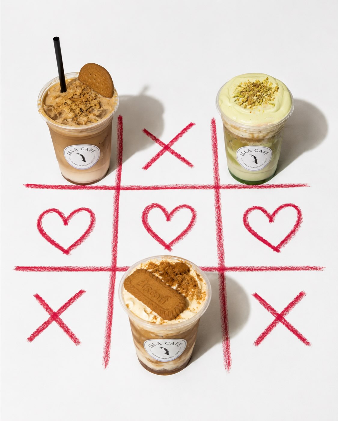 ❌⭕️ Game on

Which latte has your heart?
✨ Biscoff Latte
✨ Pistachio Latte
✨ Tiramisu Latte